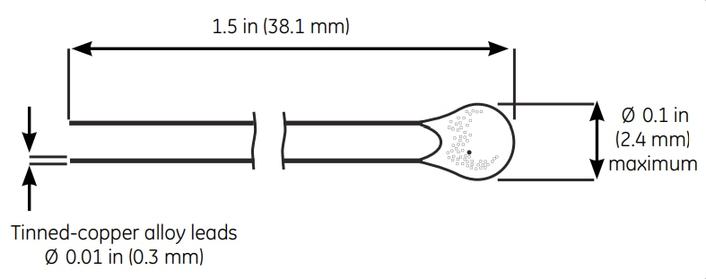 Amphenol Advanced Sensors NTC Type C100サーモ・エキポシコーティング・チップ・サーミスタ