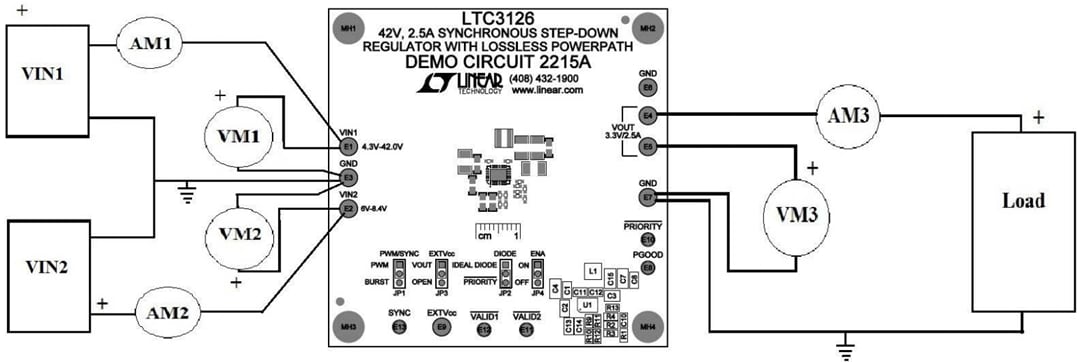 機械図面 - Analog Devices Inc. DC2215Aデモ回路ボード