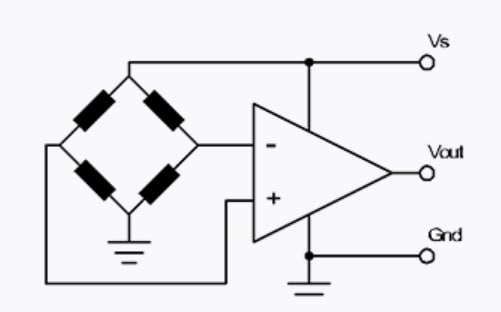 アプリケーション回路図 - Amphenol All Sensors AXCA増幅中圧力センサ