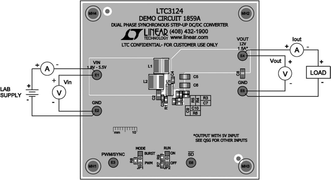 機械図面 - Analog Devices Inc. DC1859Aデモ回路ボード