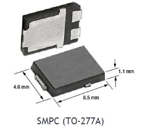 機械図面 - Vishay Semiconductors eSMP® パッケージエボリューション