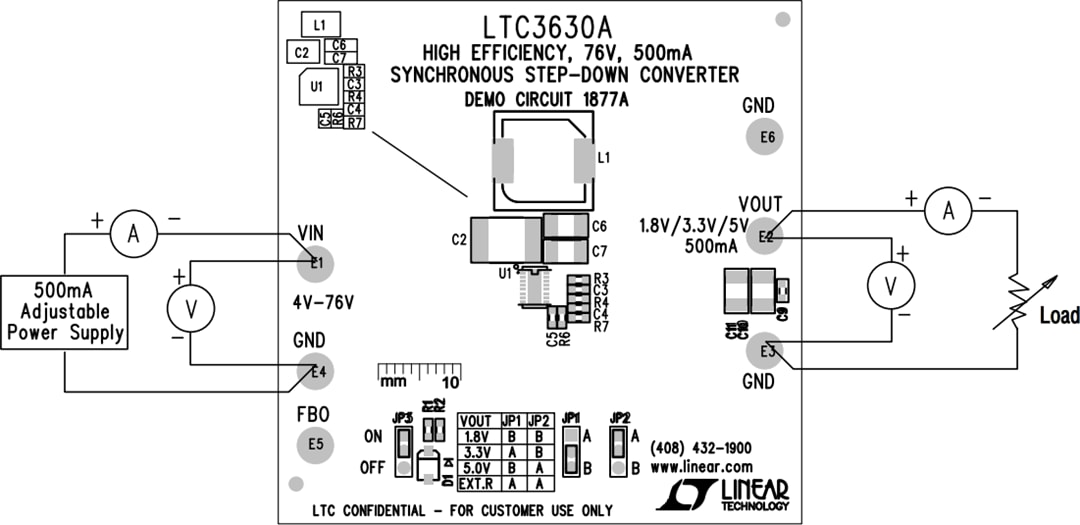 機械図面 - Analog Devices Inc. DC1877Aデモ回路ボード