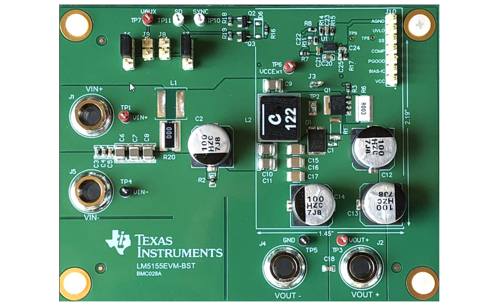 ロケーション回路 - Texas Instruments LM5155EVM-BST評価モジュール