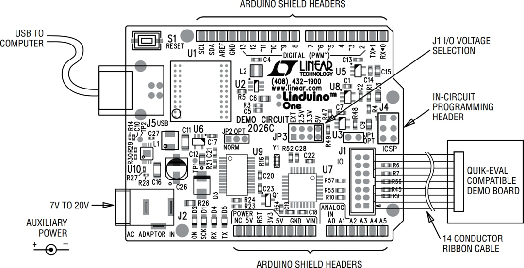 機械図面 - Analog Devices Inc. Linduino® One（DC2026）