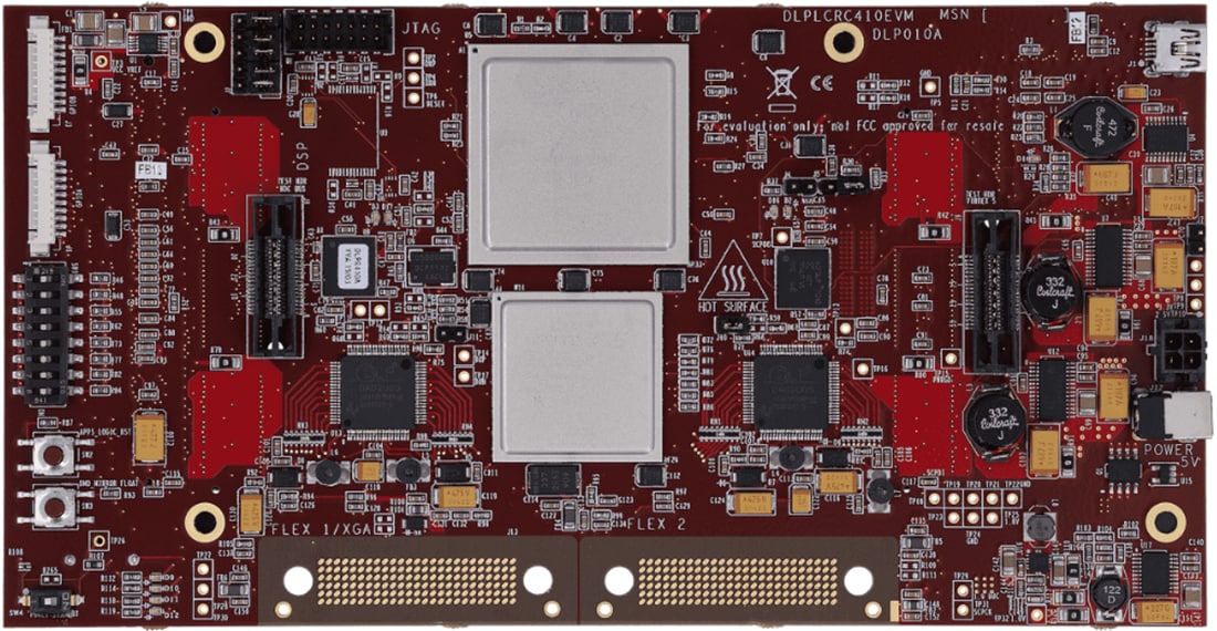 機械図面 - Texas Instruments DLPLCRC410EVM DLP評価モジュール（EVM）