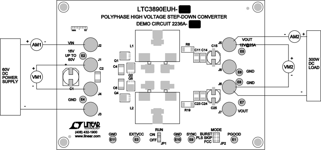 機械図面 - Analog Devices Inc. DC2236Aデモ回路ボード