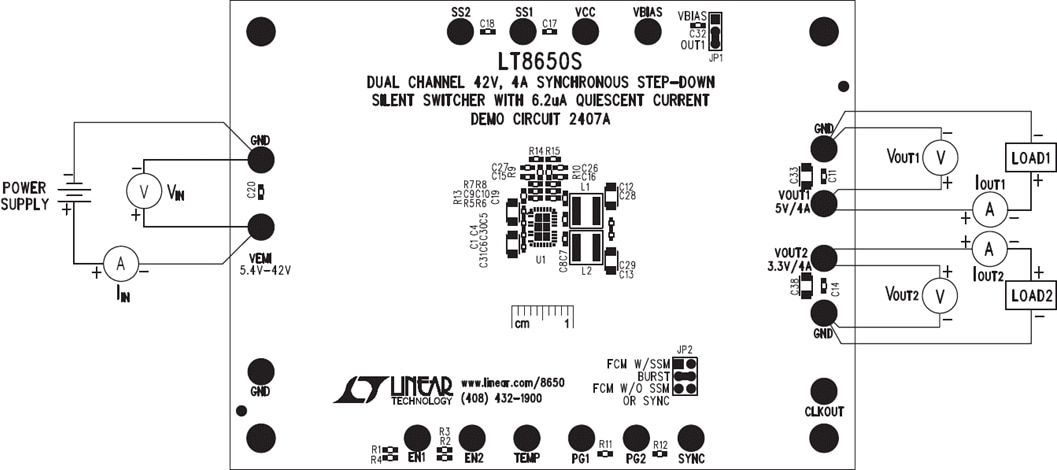 機械図面 - Analog Devices Inc. DC2407Aデモ回路（LT8650S用）