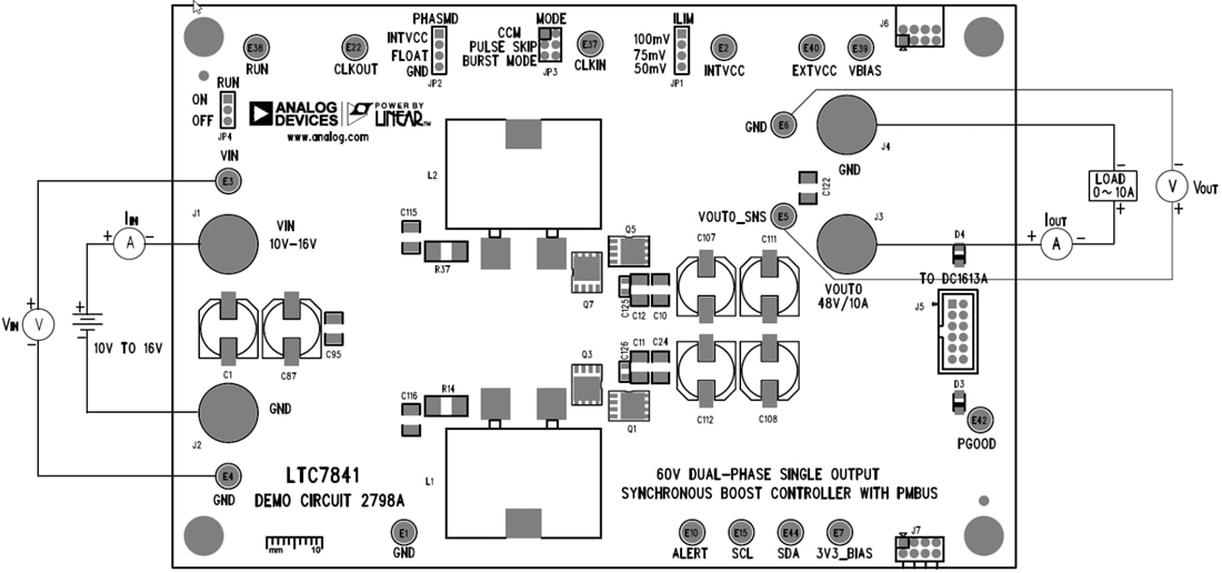 チャート - Analog Devices Inc. DC2798デモ回路（LTC7841用）
