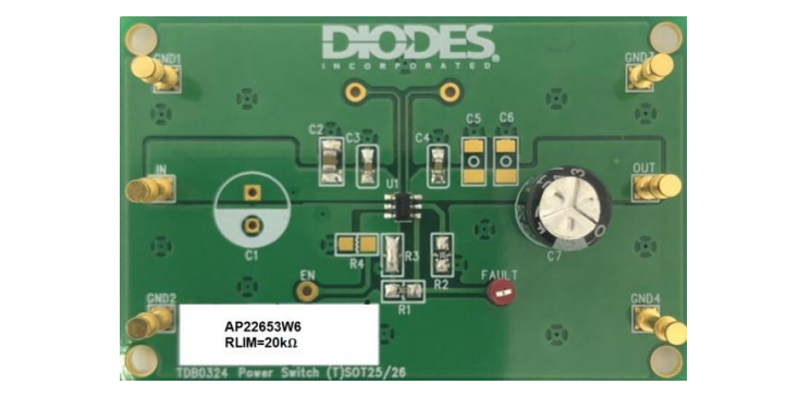 Diodes Incorporated AP22653W6-EVM評価モジュール