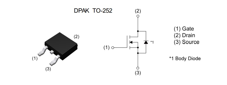 アプリケーション回路図 - ROHM Semiconductor RD3U041AAFRA N-Ch 250V 4AパワーMOSFET