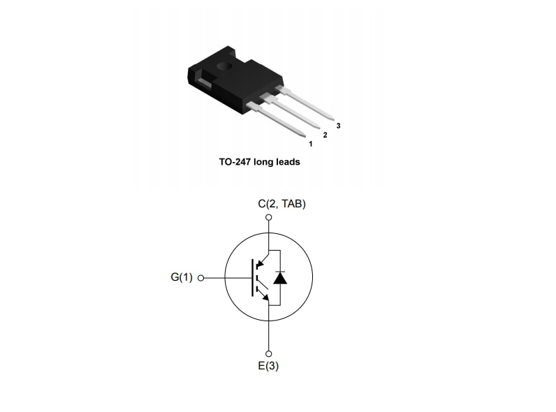 アプリケーション回路図 - STMicroelectronics STGWA100H65DFB2 HB2 IGBT