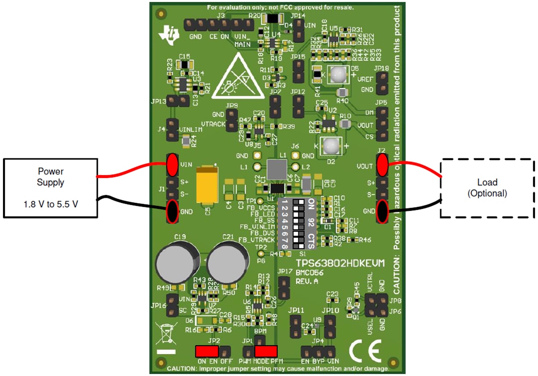 チャート - Texas Instruments TPS63802HDKEVMハードウェア開発キット