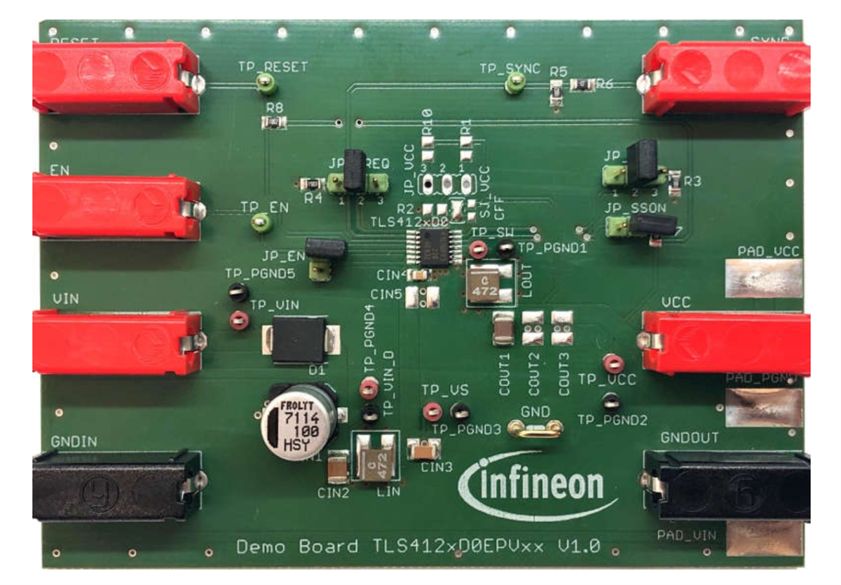 ロケーション回路 - Infineon Technologies TLS41205VBOARDTOBO1 5Vボード
