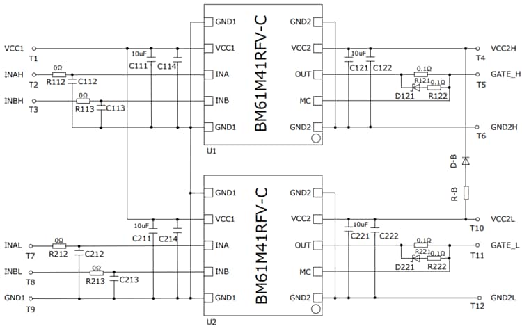 回路図 - ROHM Semiconductor BM61M41RFV-EVK002評価ボード