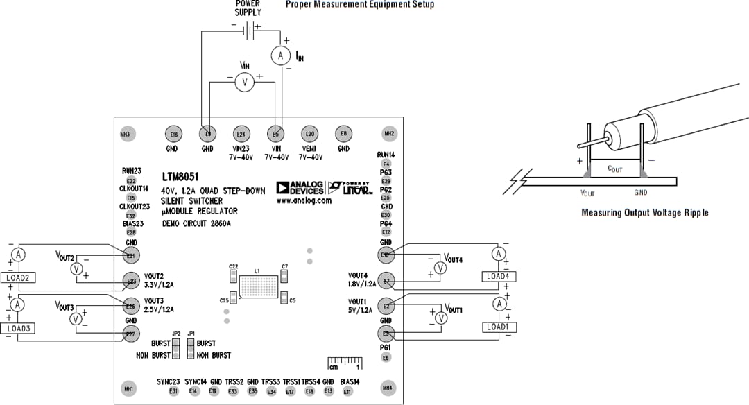 機械図面 - Analog Devices Inc. LTM8051デモボード（DC2860A）