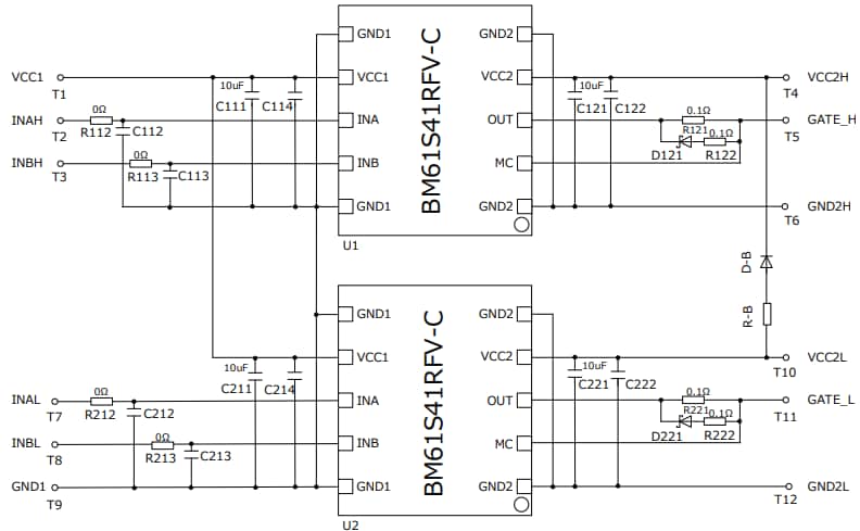 回路図 - ROHM Semiconductor BM61S41RFV-EVK002評価ボード
