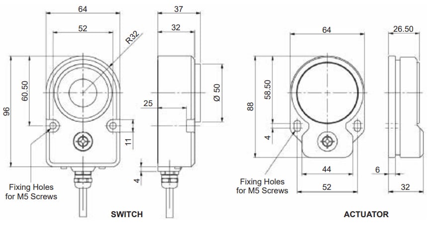 Omron Industrial Automation D40ML RFID磁気ロック安全スイッチ