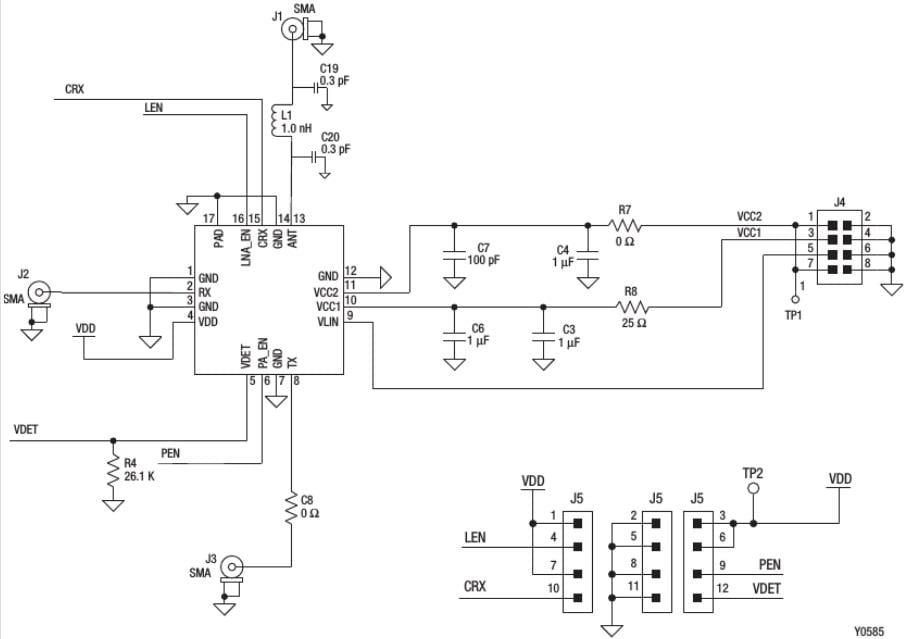 Schematic - Skyworks Solutions Inc. SKY85717-21-EVB Evaluation Board