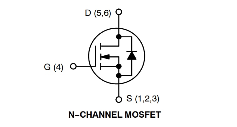 アプリケーション回路図 - onsemi NVMFS5C612N 自動車用パワーMOSFET