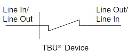 回路図 - Bourns TBU-CA-Q AEC-Q101 TBU®ハイスピード保護装置