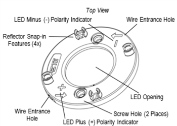 機械図面 - TE Connectivity LUMAWISE ZxL LEDホルダ