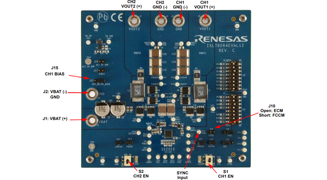 Renesas Electronics ISL78264EVAL1Z評価ボード