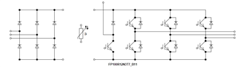 アプリケーション回路図 - Infineon Technologies 1,200V PIM IGBTモジュール