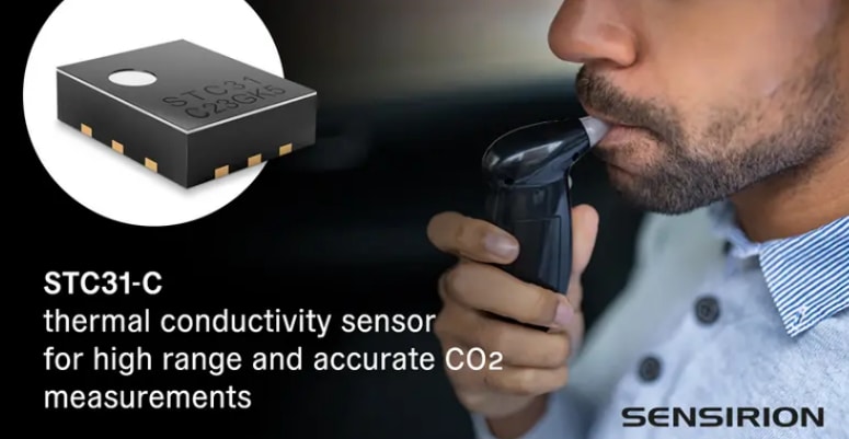 インフォグラフィック - Sensirion STC31-C CO2用熱伝導率センサ