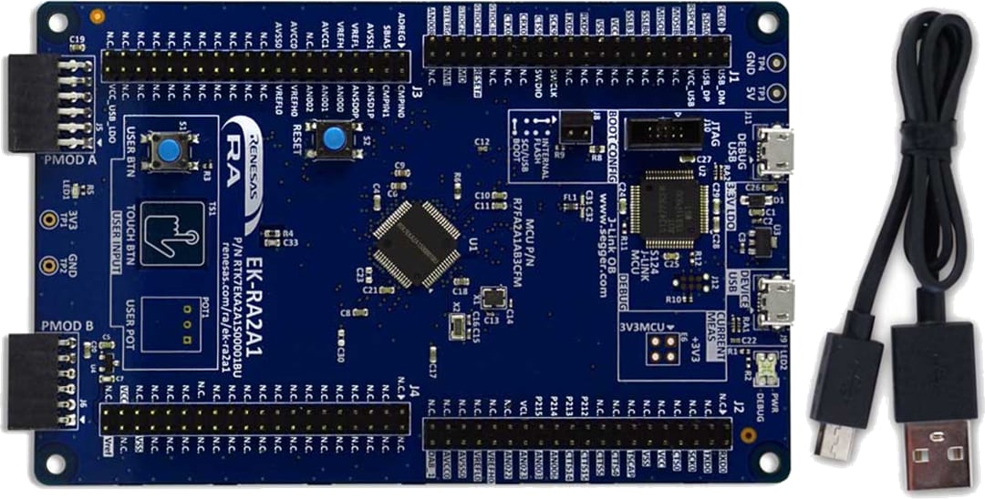 Renesas Electronics EK-RA2A1評価キット（RA2A1 MCUグループ用）