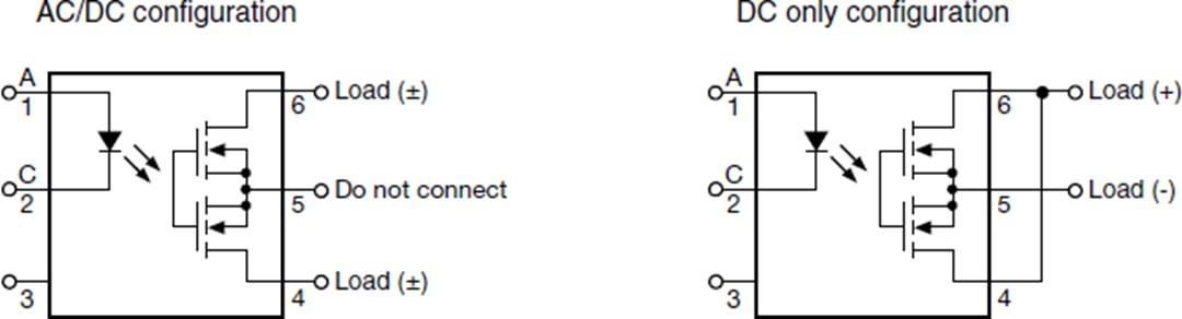 Vishay LH1525ソリッドステートリレー (SSR)