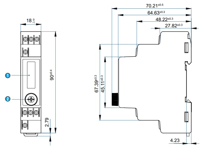 Crouzet Syr-Lineユニバーサルデジタルタイマ