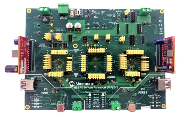 Microchip Technology EV65D44A USBソフトウェアフレームワーク評価キット