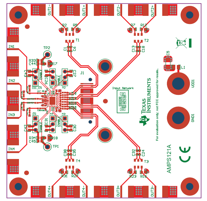 Texas Instruments LMH32404RHFEVM評価モジュール