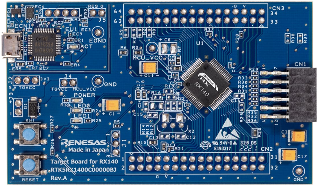 機械図面 - Renesas Electronics RTK5RX1400C00000BJ ターゲットボード