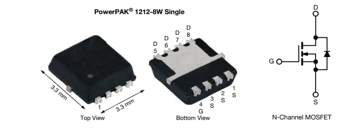 Vishay / Siliconix SQS660CENW車載用N-Ch 60V MOSFET