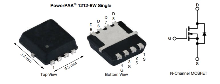 Vishay / Siliconix SQSA12CENW車載用N-Ch 100V MOSFET
