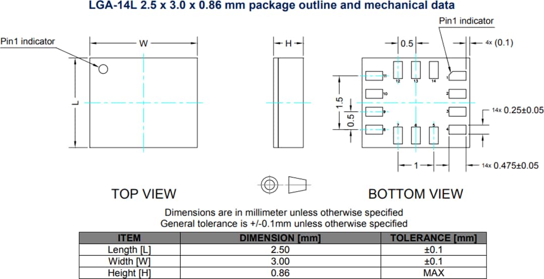 STMicroelectronics LSM6DSO32XTR iNEMO慣性モジュール
