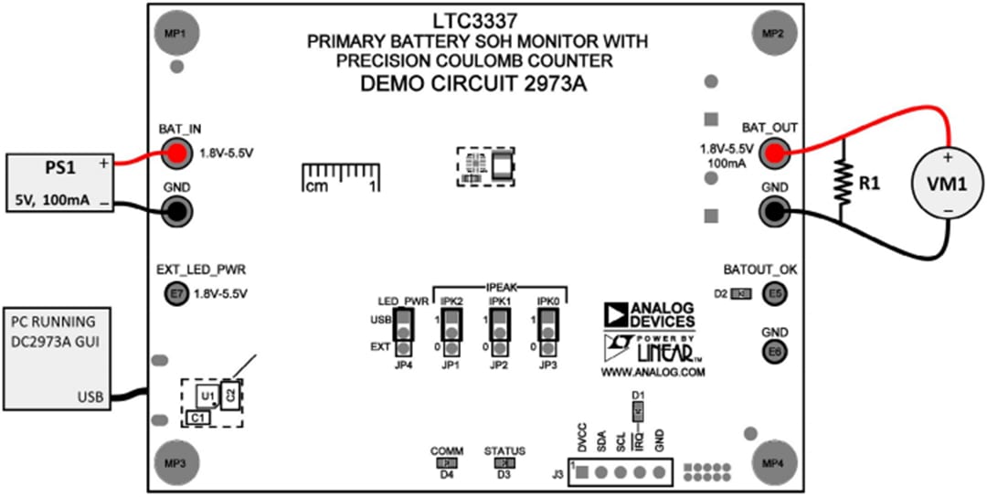 機械図面 - Analog Devices Inc. DC2973Aデモボード