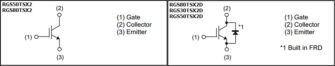 回路図 - ROHM Semiconductor RGSx0TSX2xフィールドストップトレンチIGBT