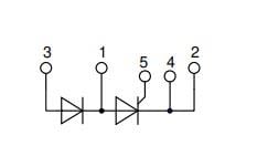 ブロック図 - IXYS MCNA75PD2200TB高電圧サイリスタモジュール