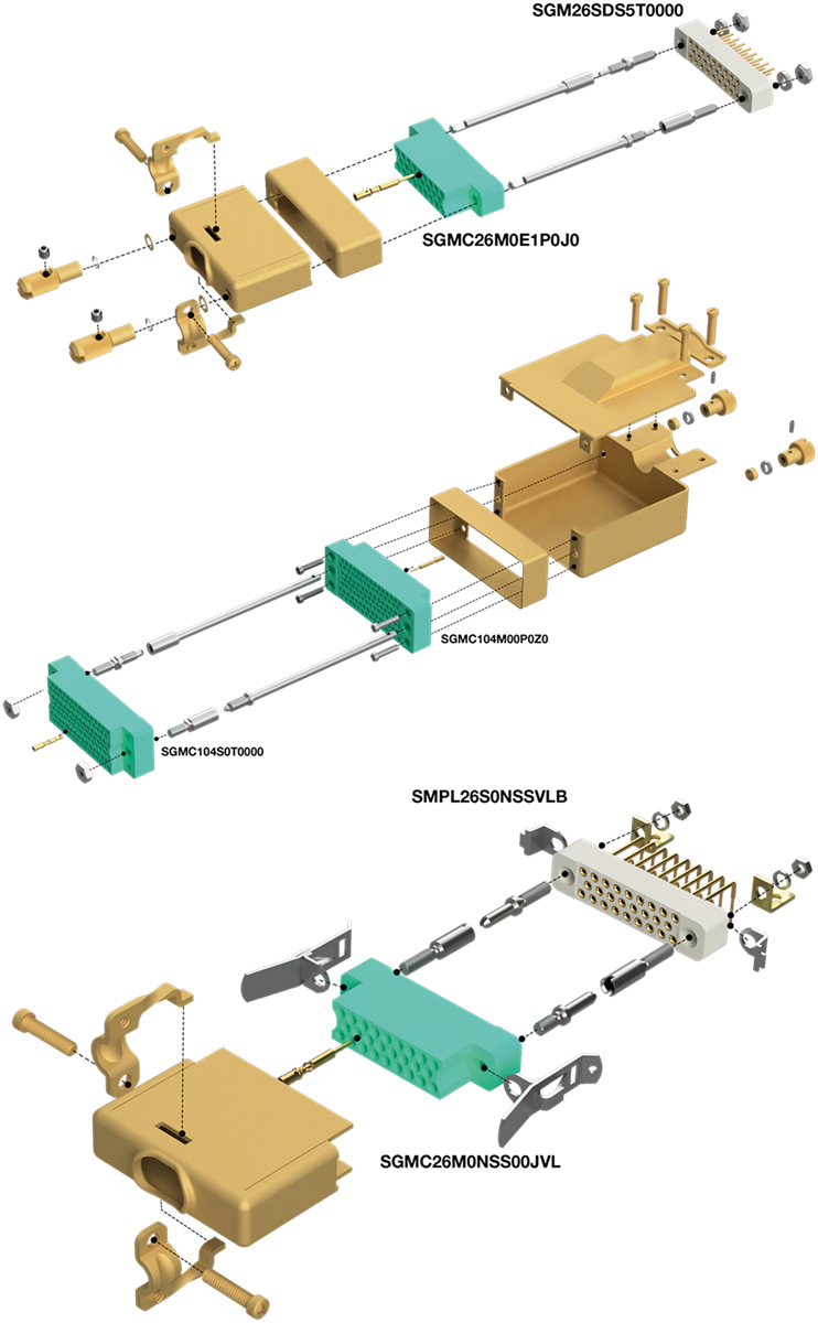 Positronic SGMC ミニ角型コネクタ