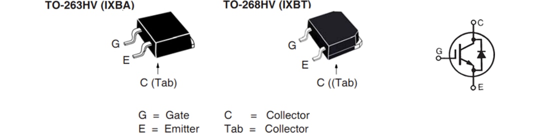 機械図面 - IXYS IXBx14N300HV逆伝導BiMOSFET™ IGBT