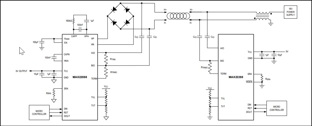 Analog Devices / Maxim Integrated MAX22288ホームバスシステム互換トランシーバ