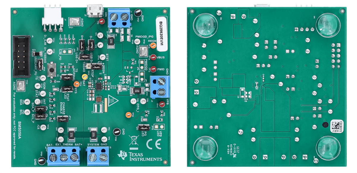 Texas Instruments bq25620EVM/bq25622EVM評価モジュール
