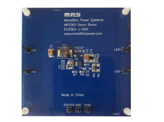 Monolithic Power Systems (MPS) EV3363-J-00A Evaluation Board