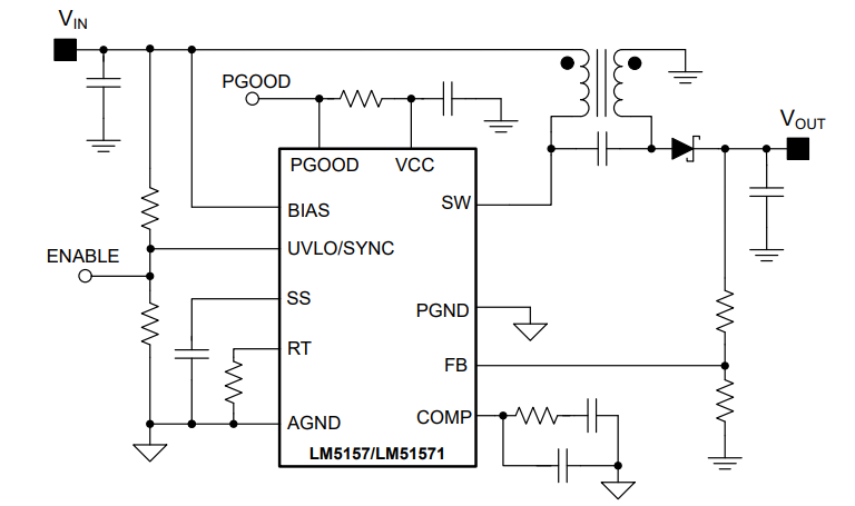 回路図 - Texas Instruments LM5157EVM-SEPIC評価モジュール