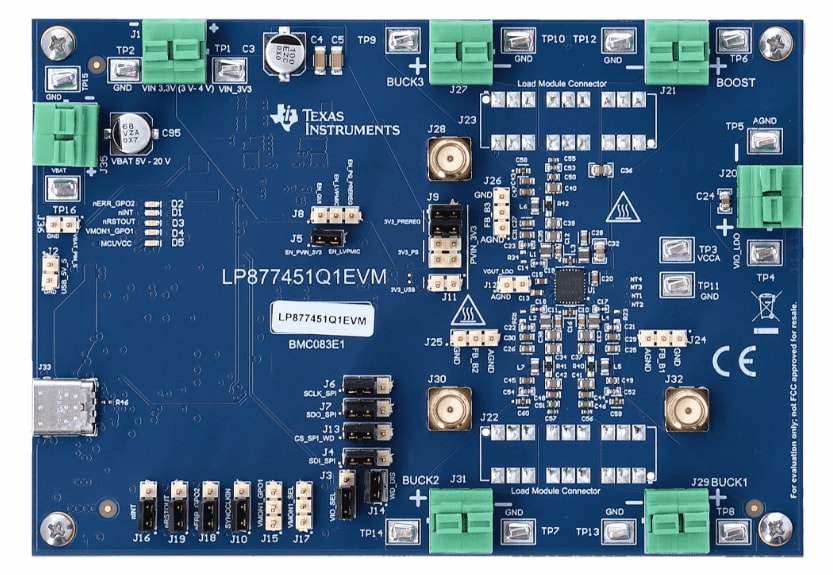 ロケーション回路 - Texas Instruments LP877451Q1EVM評価モジュール