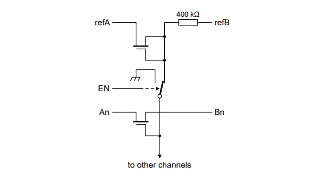 アプリケーション回路図 - Nexperia LSF0204/LSF0204-Q100レベル変換器