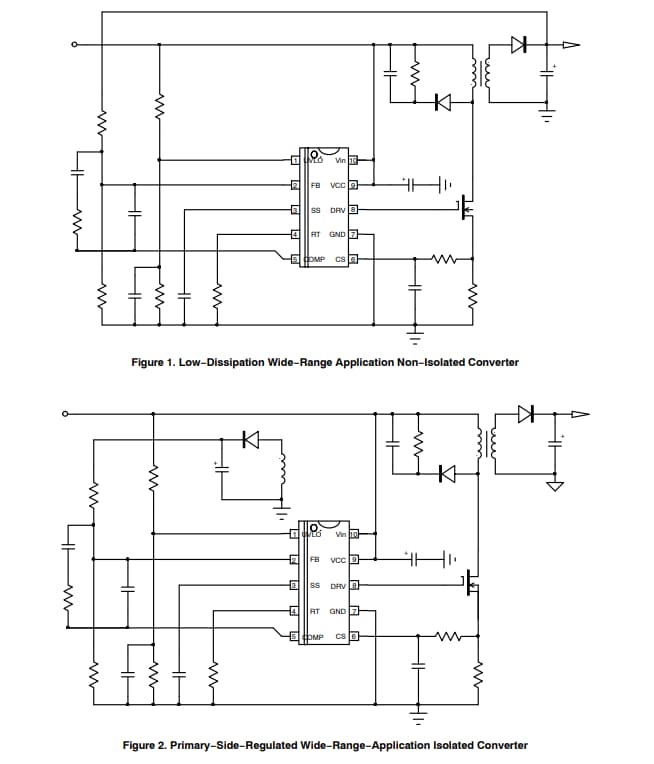 回路図 - onsemi NCV12711電流モードPWMコントローラ