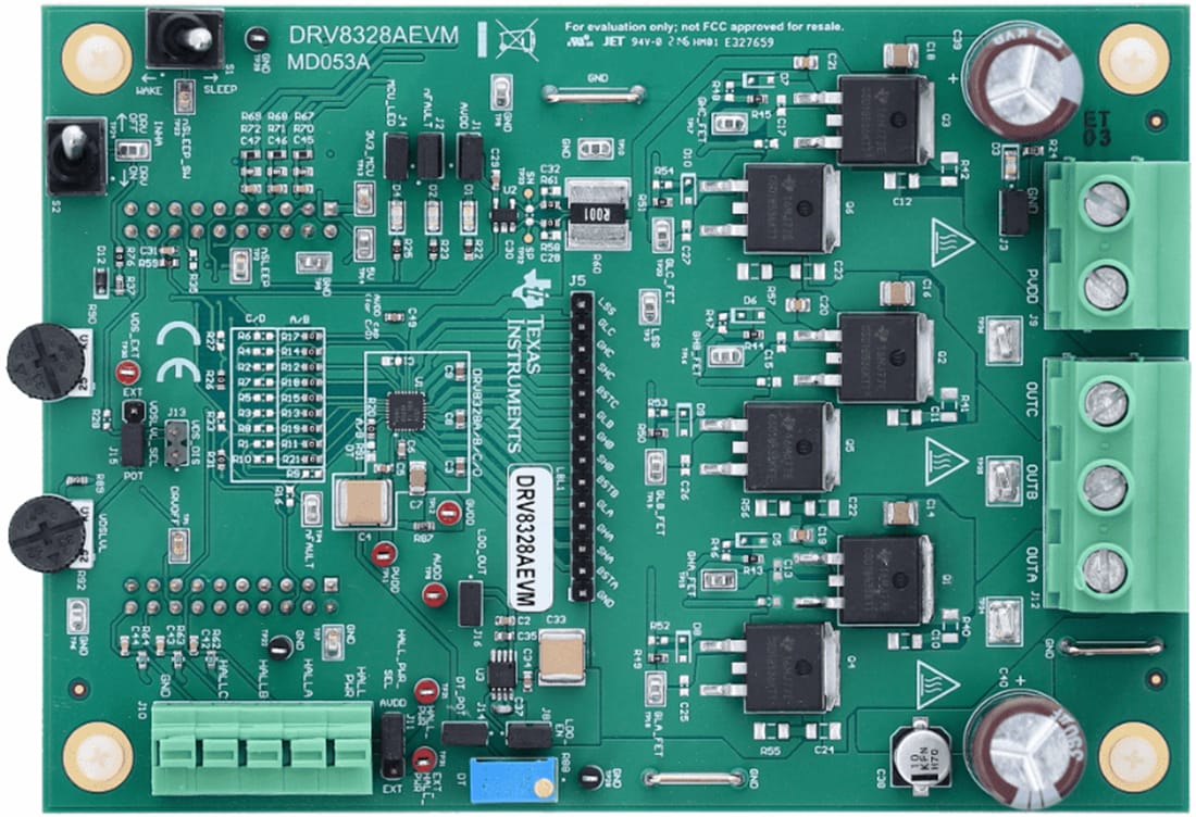 機械図面 - Texas Instruments DRV8328AEVM Motor Driver 評価モジュール